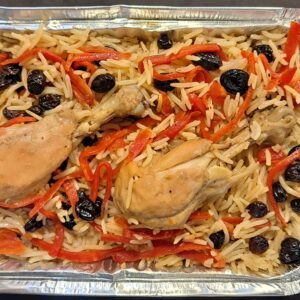 Large Chicken Kabuli Pulao Foil [2 pc Chicken, Carrots / Gajar and Raisins / Kishmish]